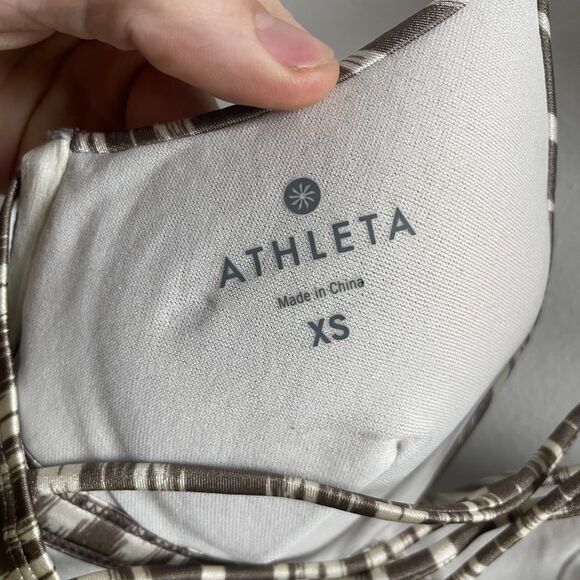 Athleta Aqualuxe Print Molded Tankini Top XS - Picture 4 of 5